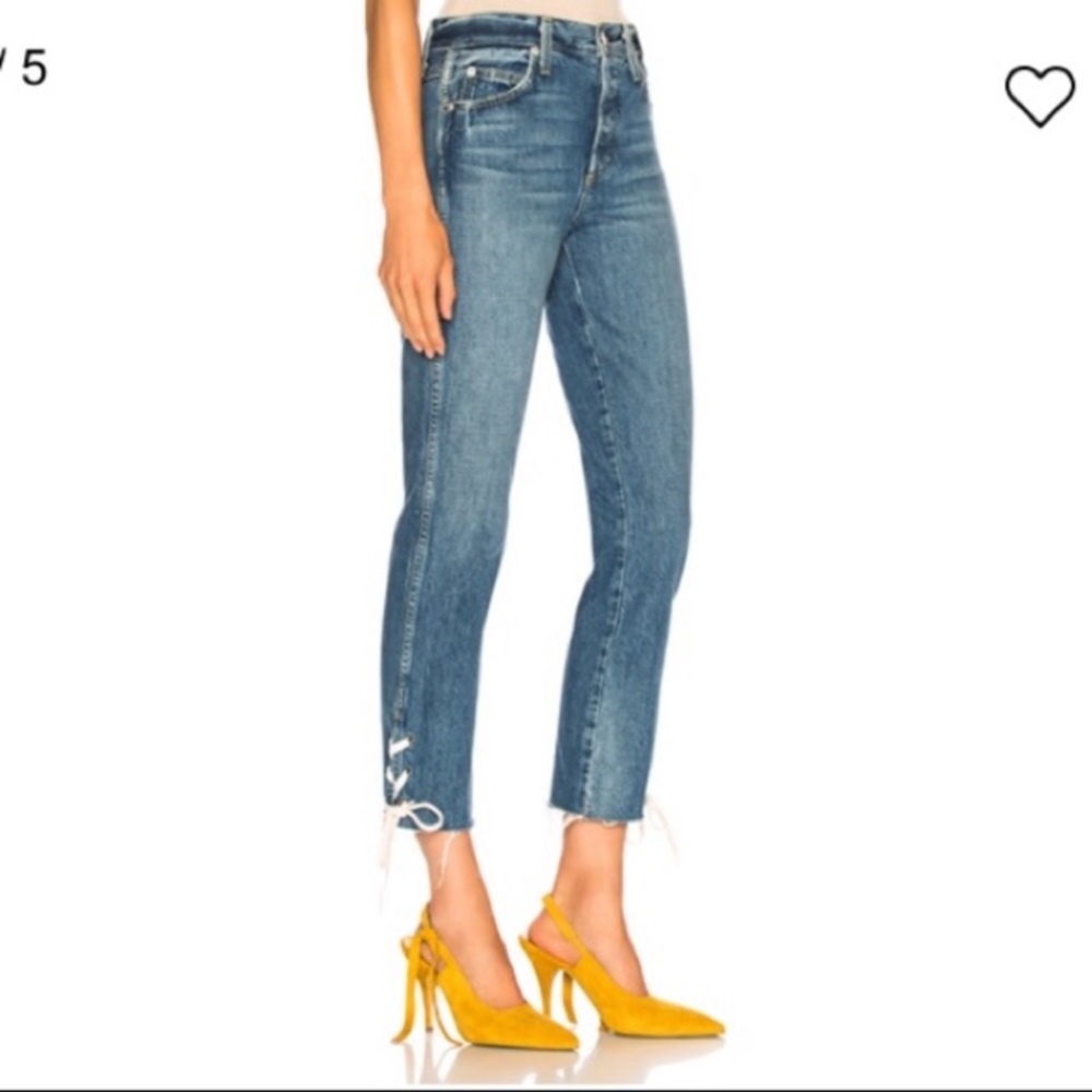 ANTHROPOLOGIE AMO high rise ankle slim jean Sz 31 NWT